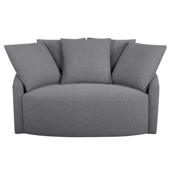 Thomasville 59" Fabric Swivel Chair