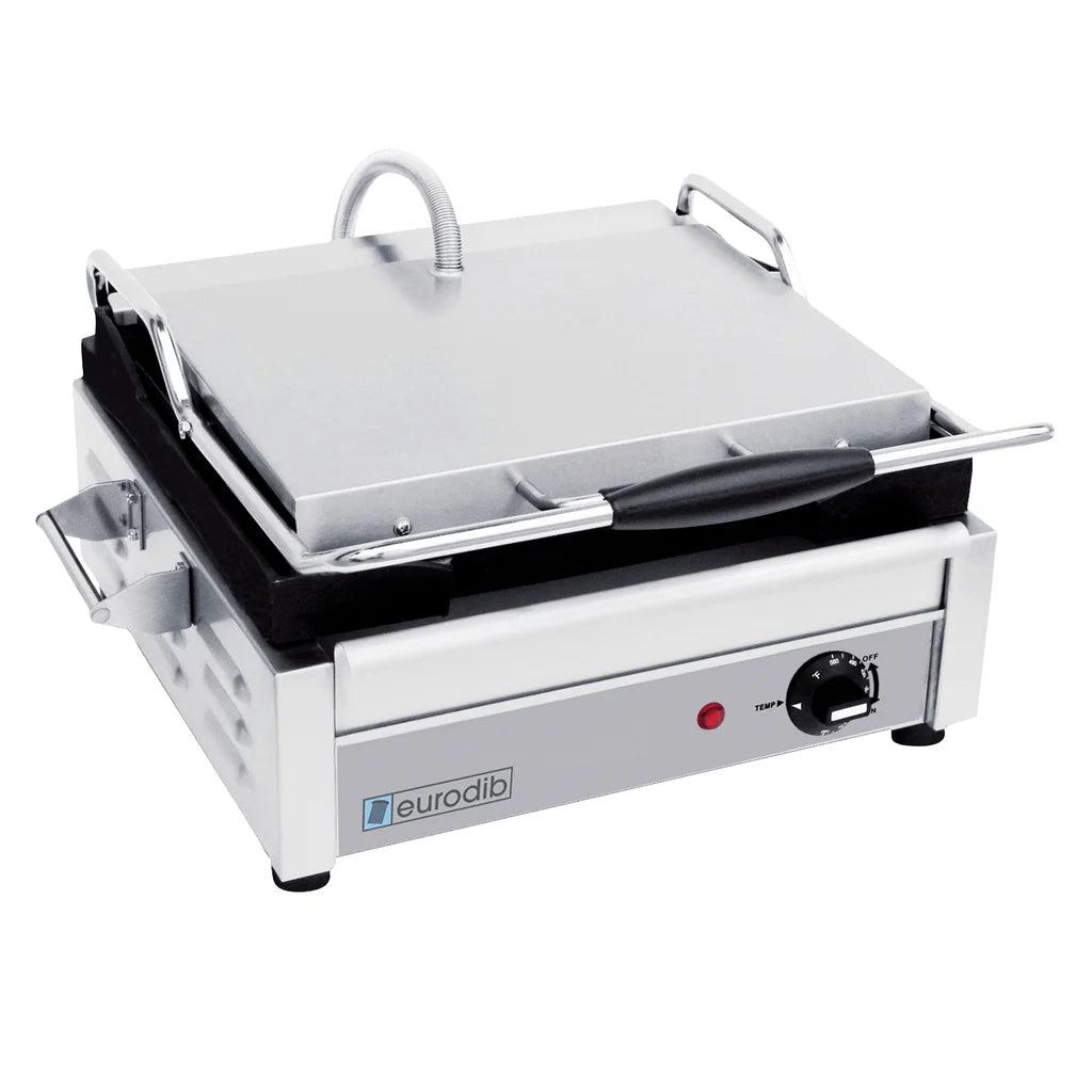 Eurodib Single-grooved Panini Grill 25.4 cm (10 in.)