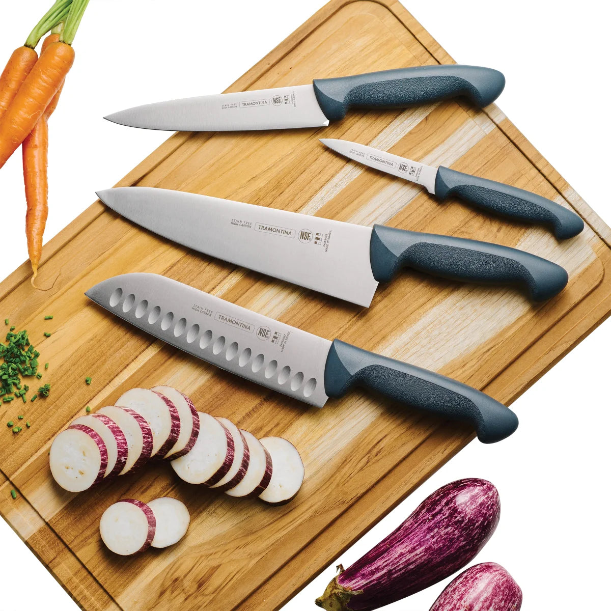Tramontina Cook’s Knife Set, Pack of 4