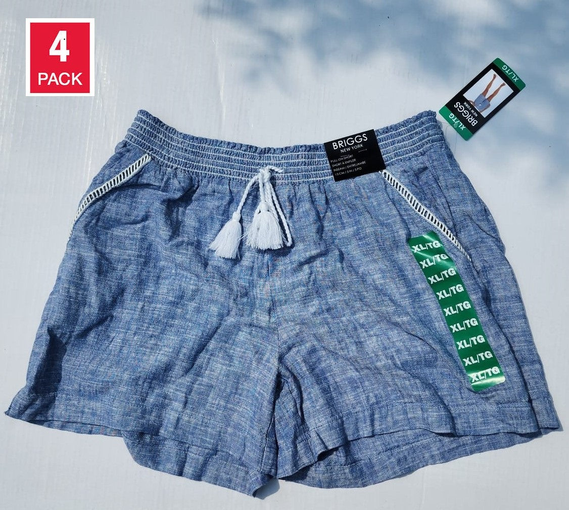 BRIGGS LINEN SHORT- 4 PACK