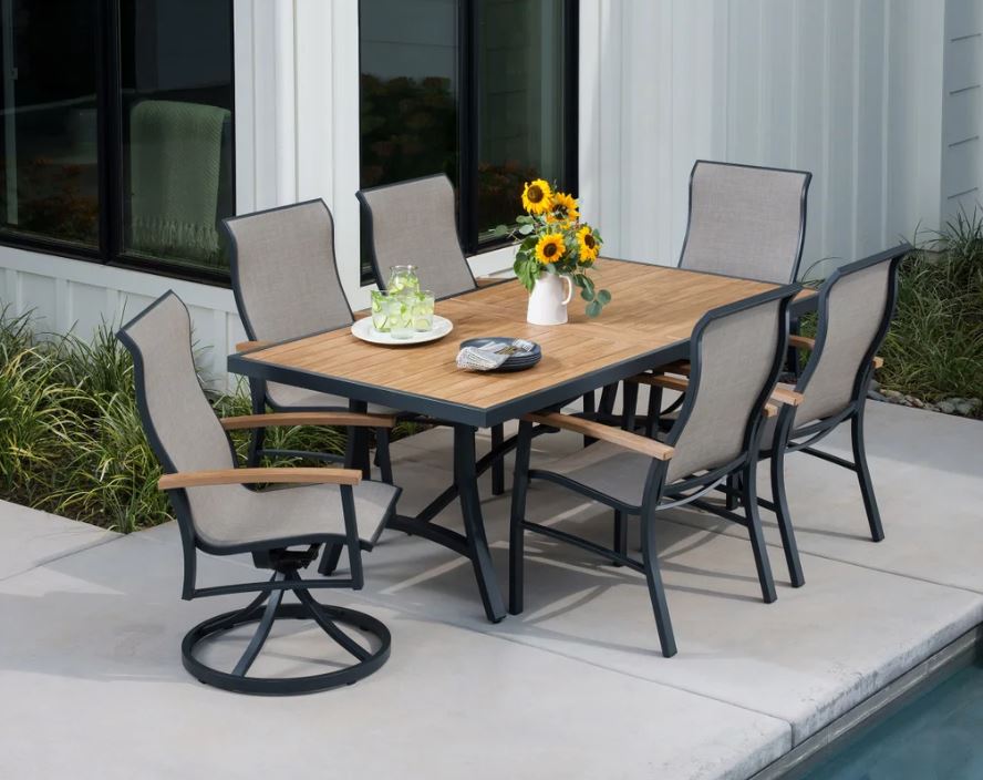 SunVilla Wills 7-piece Sling Outdoor Patio Dining Set