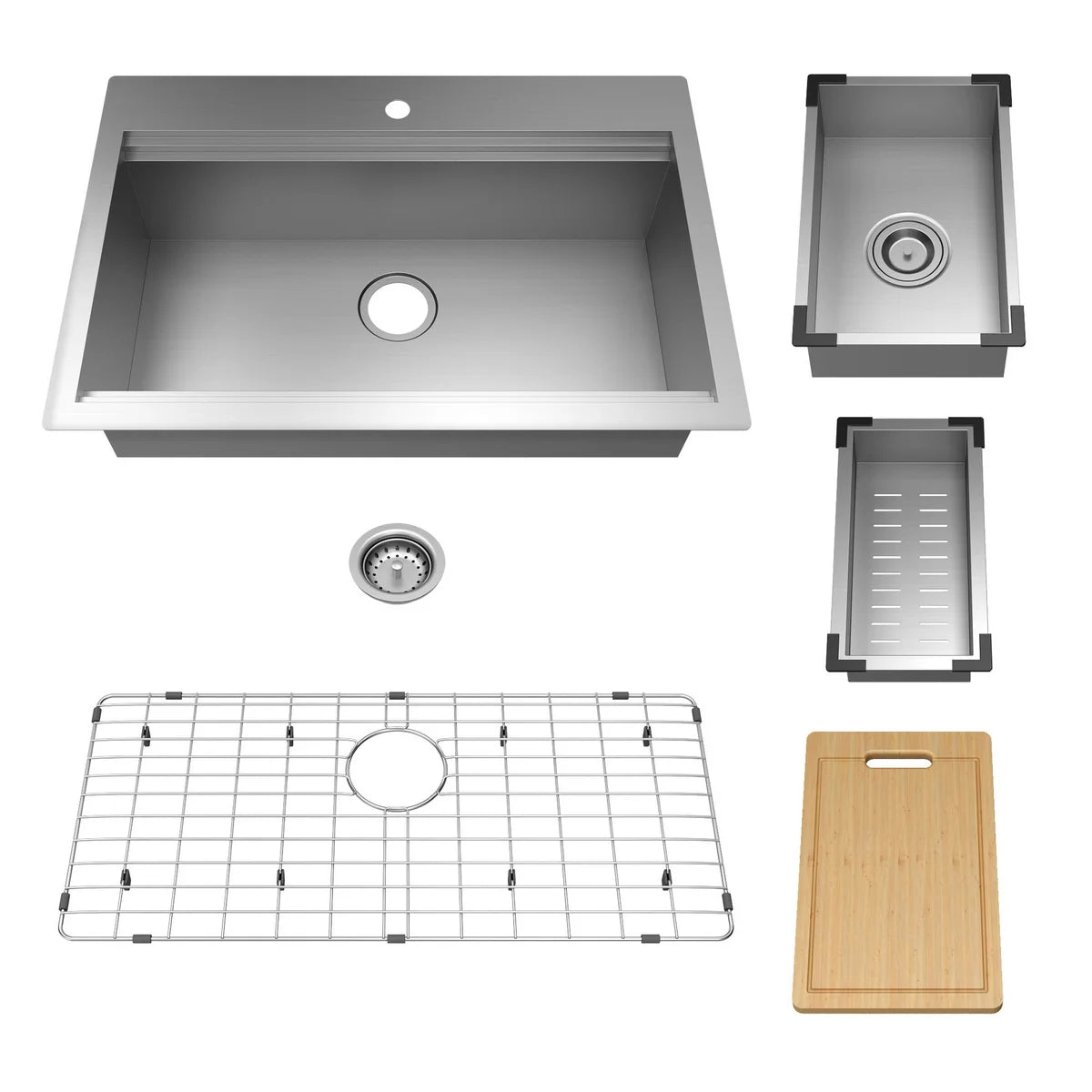 American Standard Chive Single Kitchen Sink Work Station