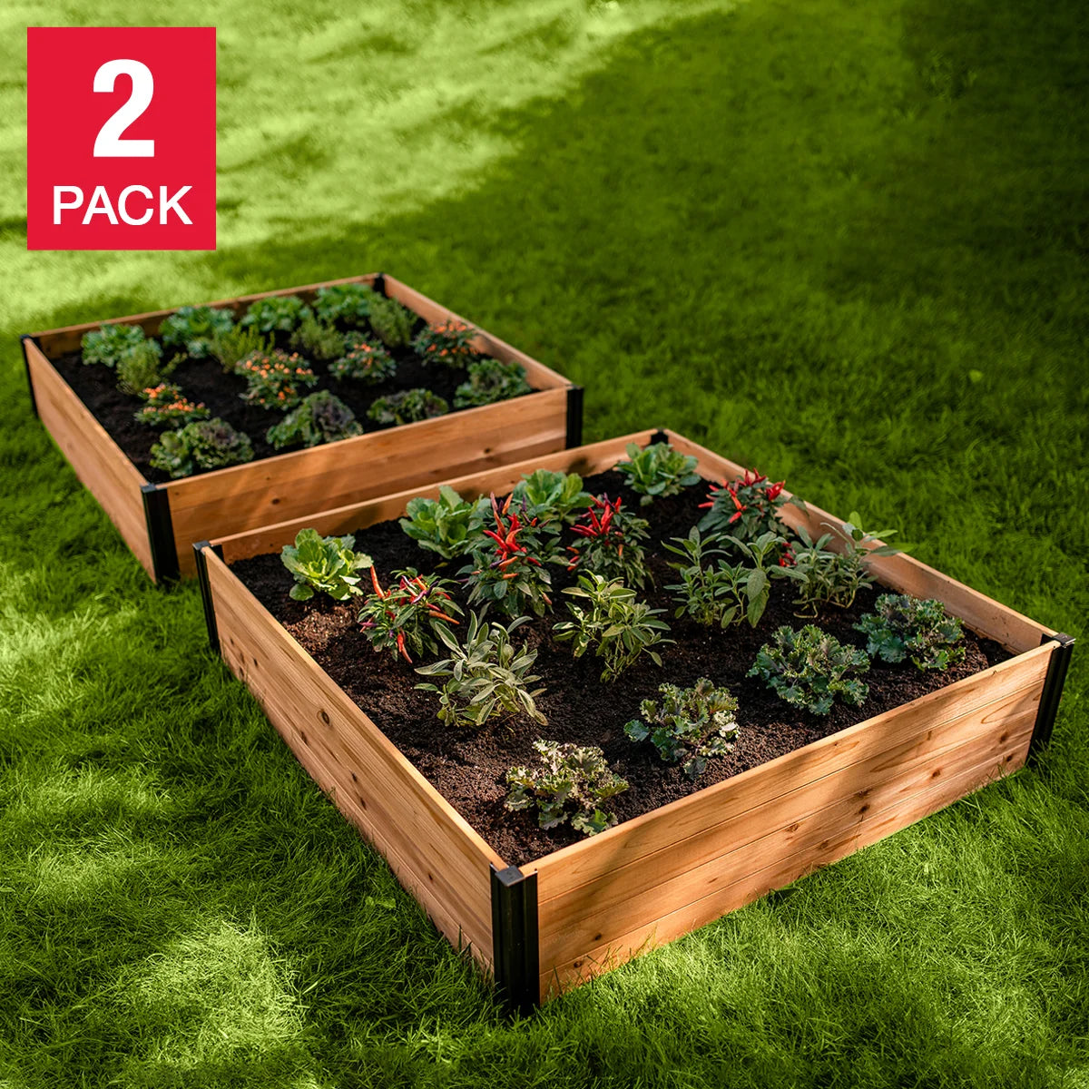 2-PACK MEZZA 4X4 GARDEN BED