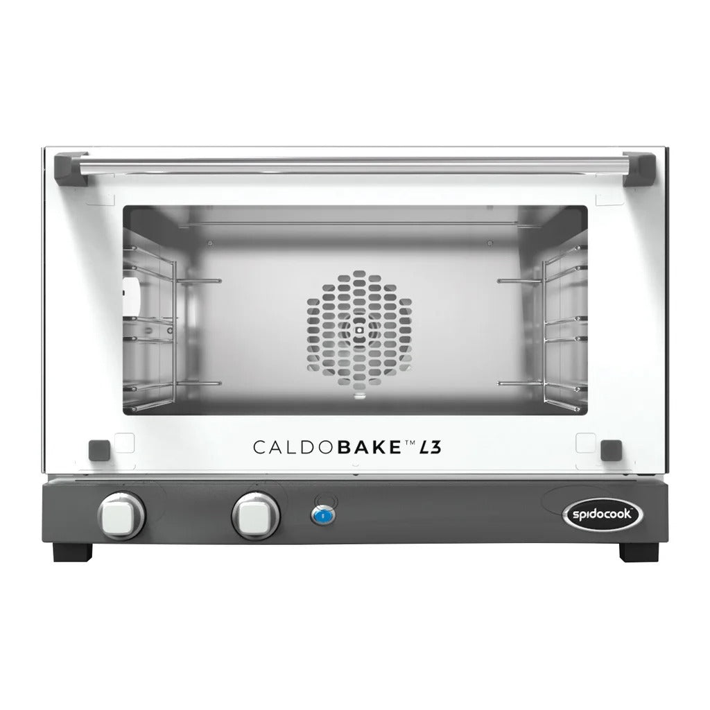 Caldobake 23.6 in. 1.34 cu ft. Stainless Steel Half Size Pan Convection Oven