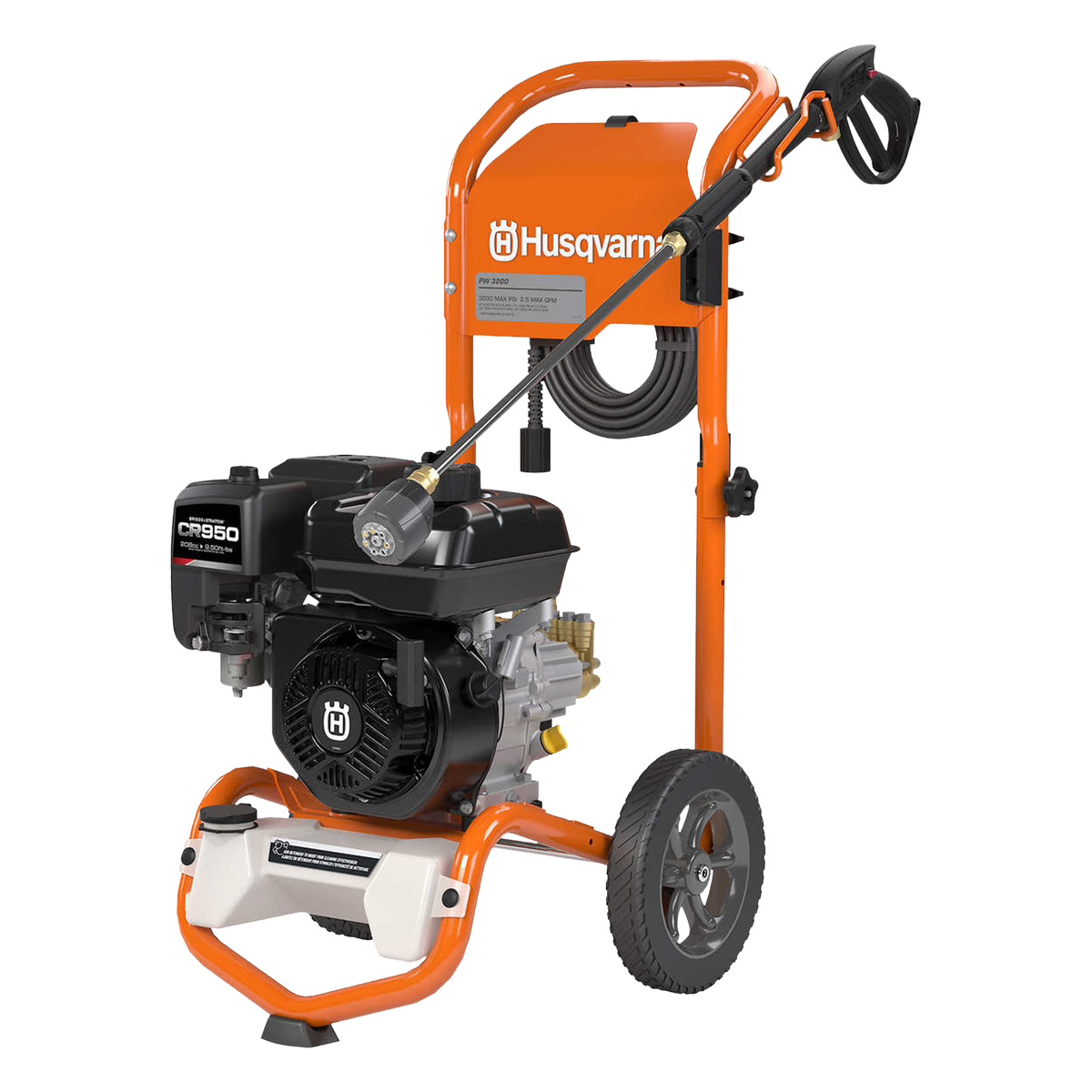 Husqvarna 3200 PSI 2.5 GPM Gas Pressure washer (One wheel Broken)