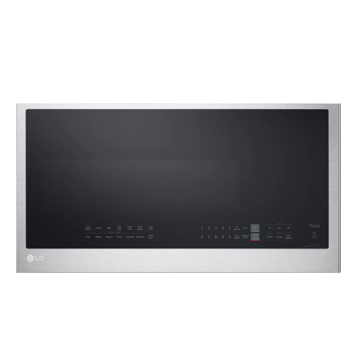 LG 2.0 cu. ft. Smudge Resistant Stainless Steel Over-the-Range Microwave with EasyClean and WideView Window