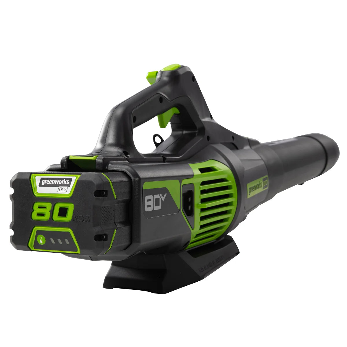 Greenworks 730 CFM - 170 MPH Brushless Blower + 16" String Trimmer+ Two Shoulder 80V Combo Kit