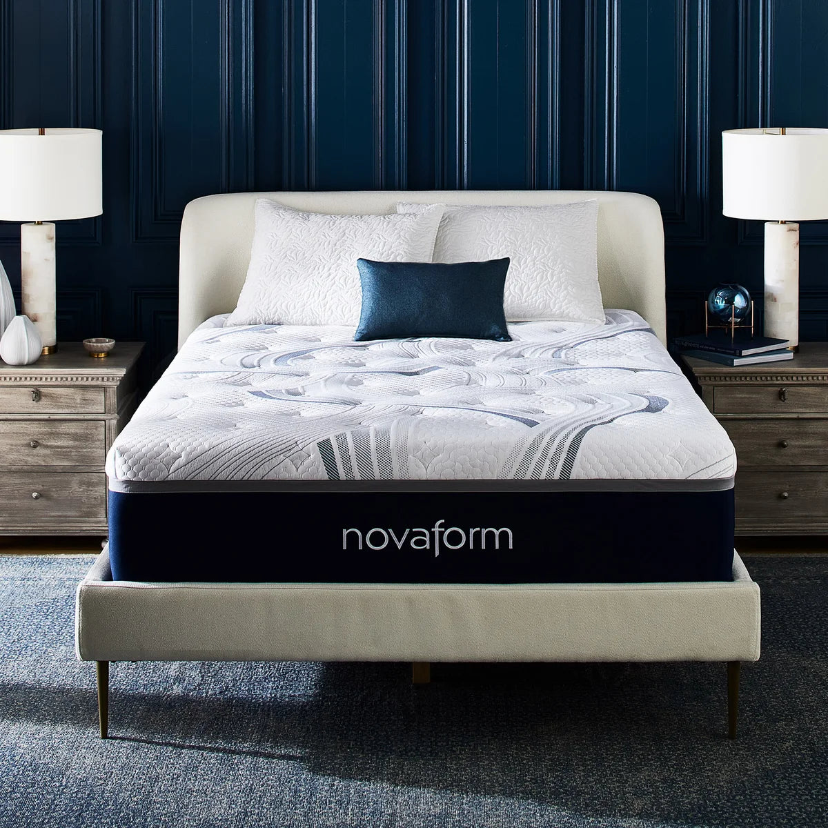 Novaform ComfortGrande Plus Advanced 35.5 cm (14 in.) Gel Memory Foam King Mattress.