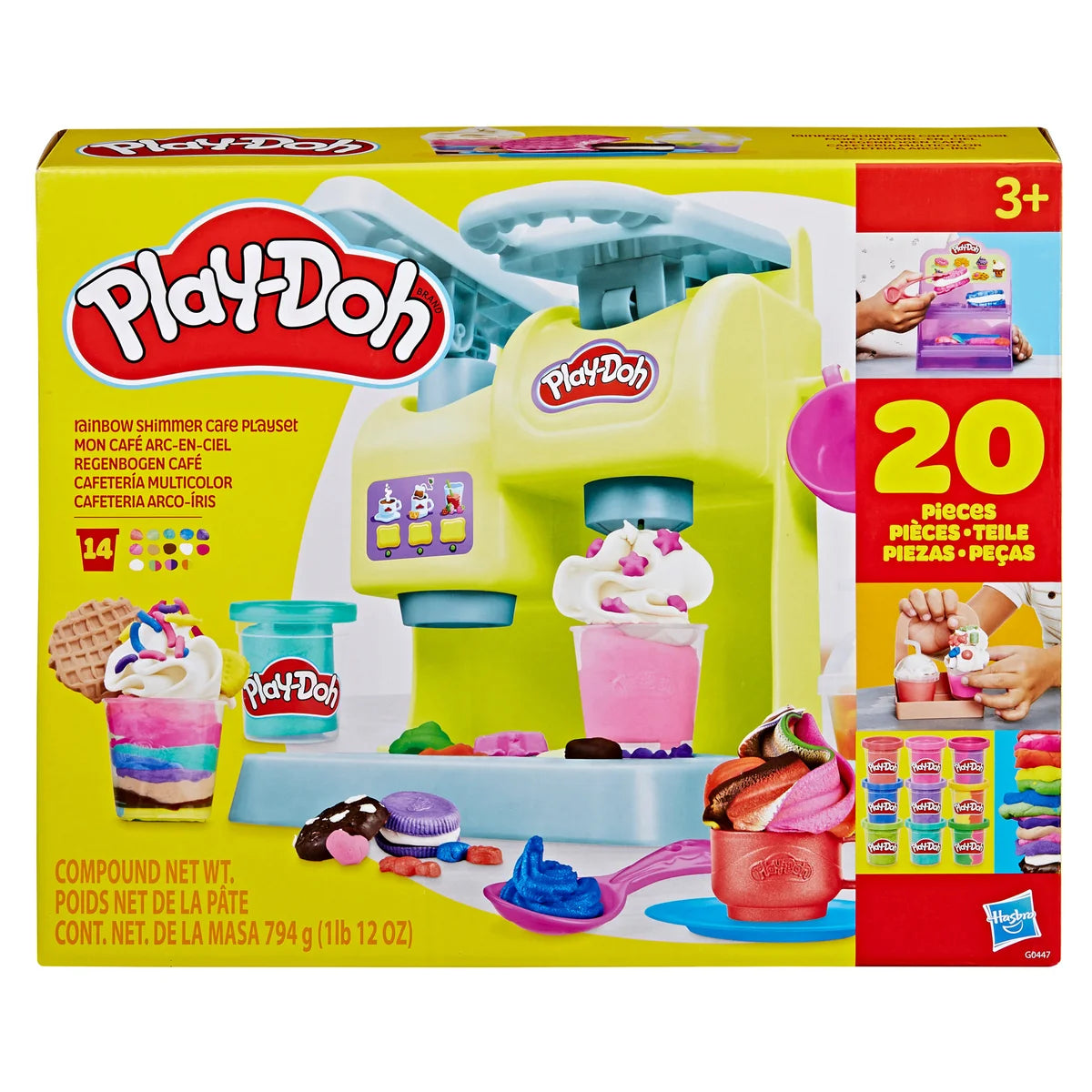 Play-Doh Rainbow Shimmer Cafe Playset