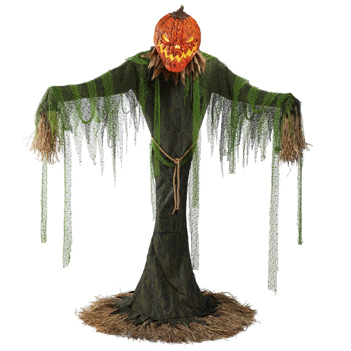 7' Animated Pumpkin Scarecrow
