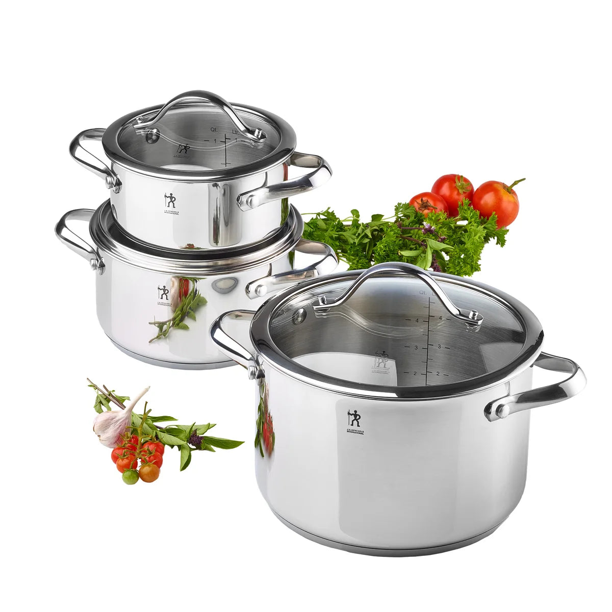 Henckels Aragon Stainless Steel Cookware Set, 6-piece