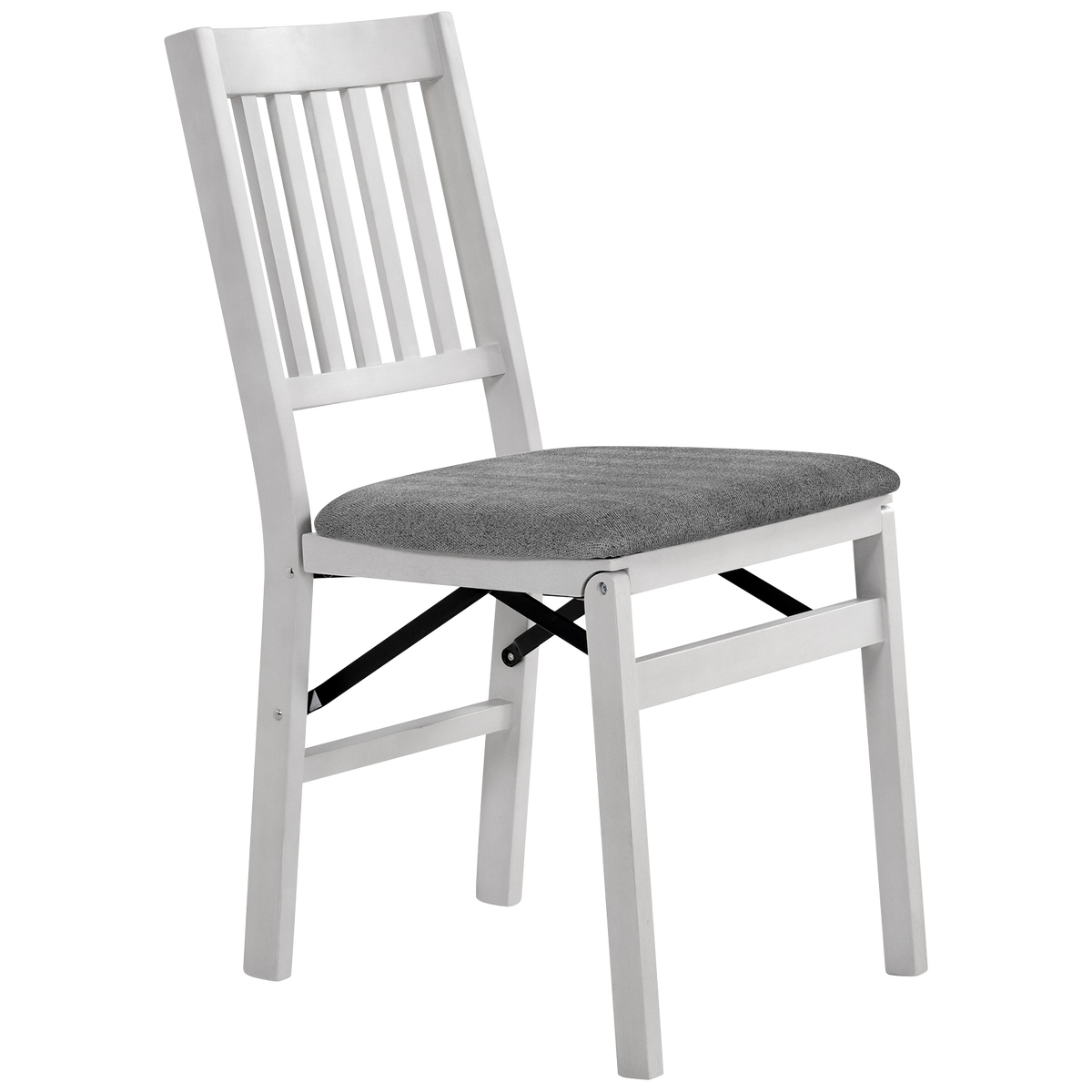 Stakmore Wood Folding Chair, Light Gray