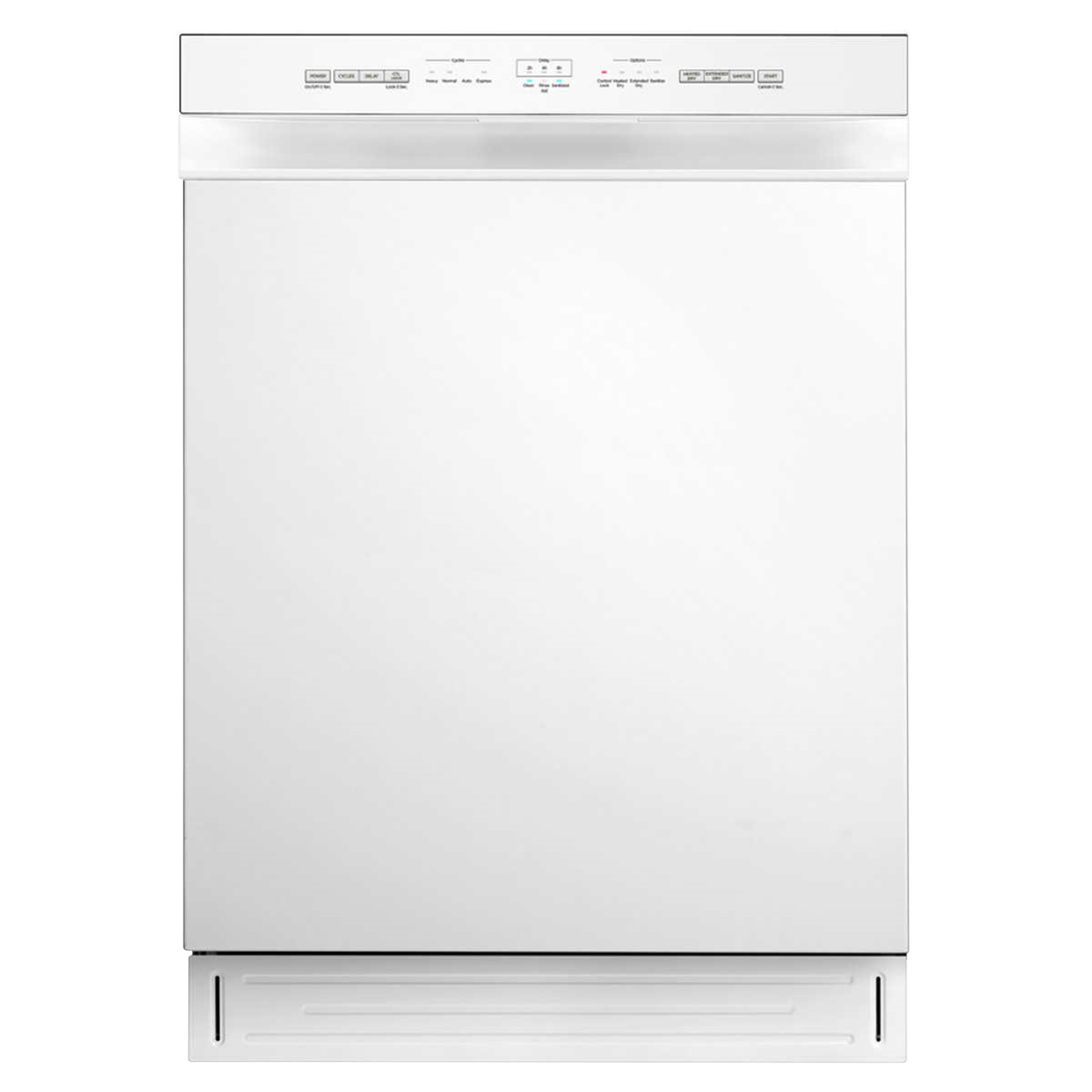 Midea 24 in. Built-in Dishwasher with Hybrid Stainless Steel Tub (White)