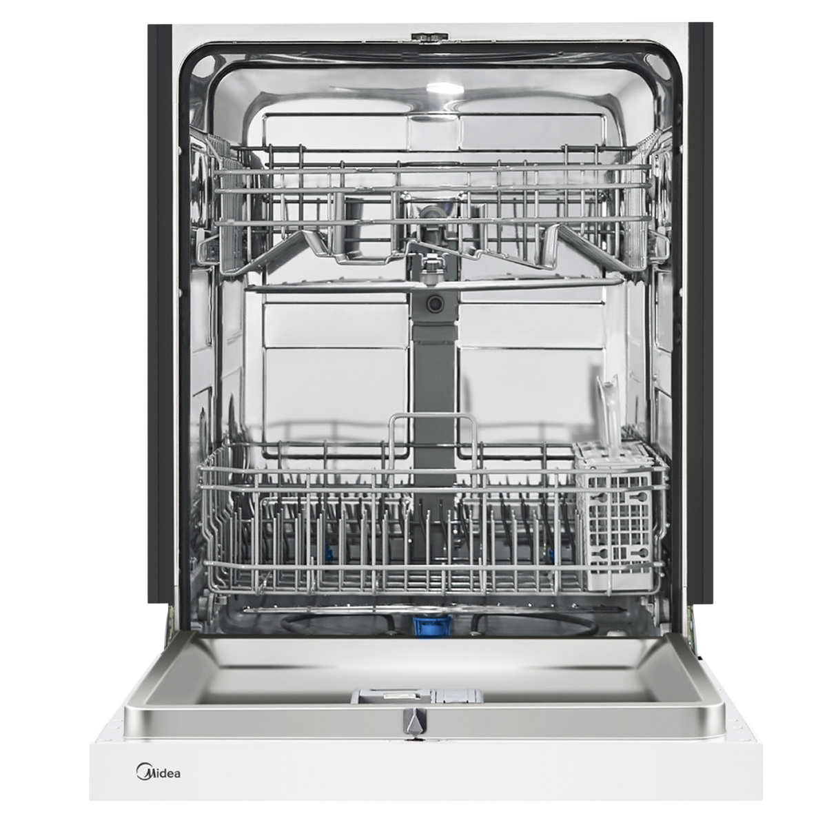 Midea 24 in. Built-in Dishwasher with Hybrid Stainless Steel Tub (White)