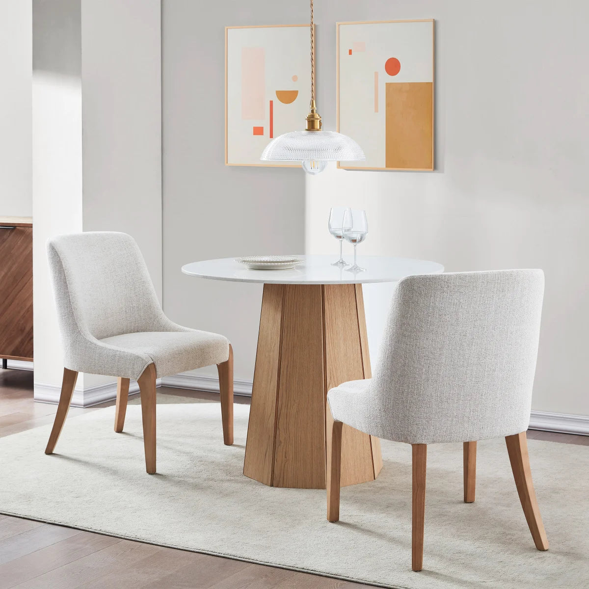 AIDEN & IVY FABRIC DINING CHAIR 2 PACK