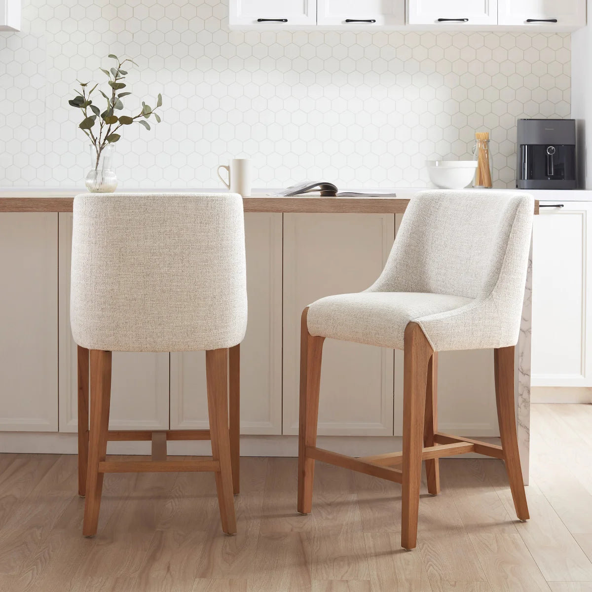 Aiden & Ivy - Fabric Counter Stool, 2-pack (1812364)