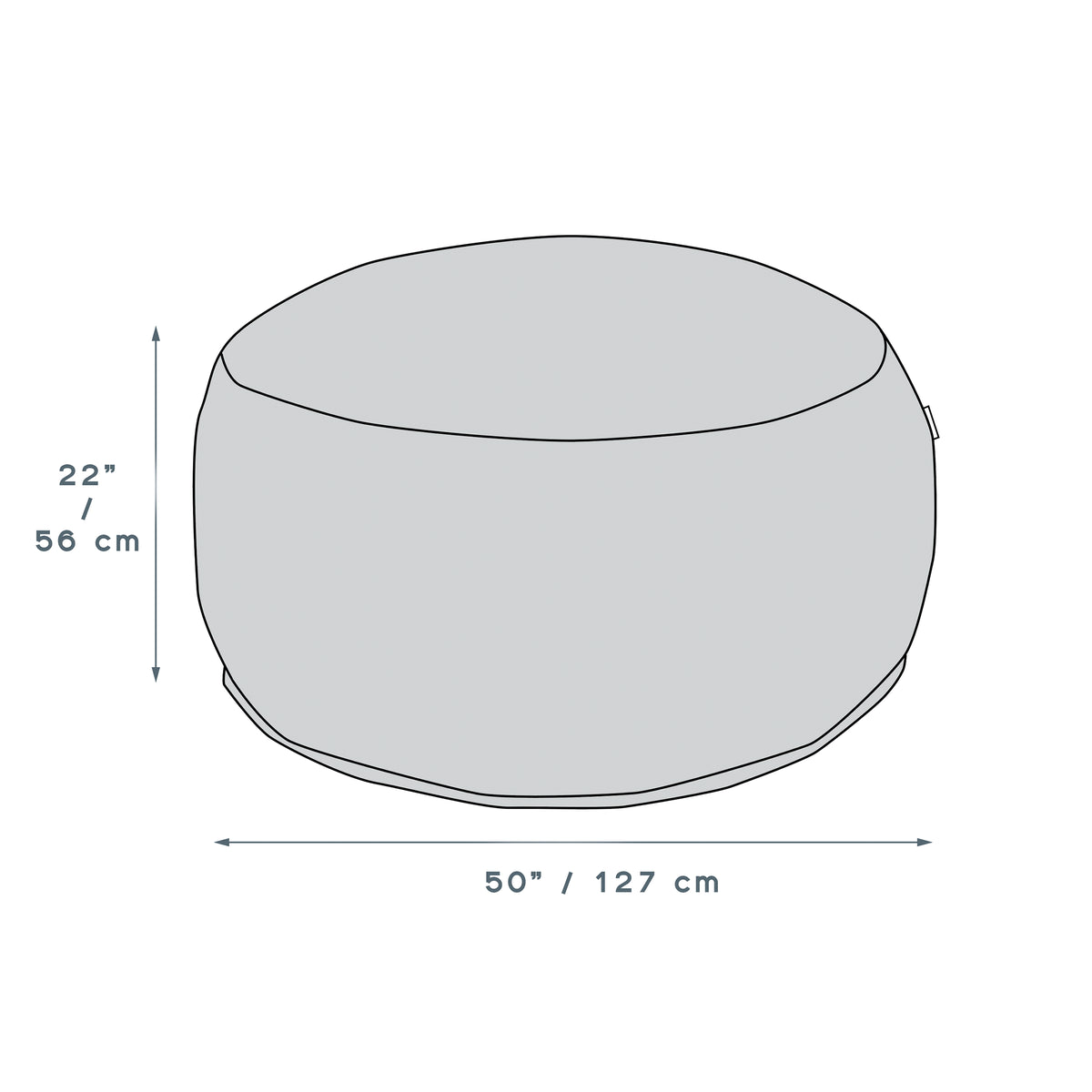 Lounge & Co. Faux Suede Jumbo Lounger, Brown