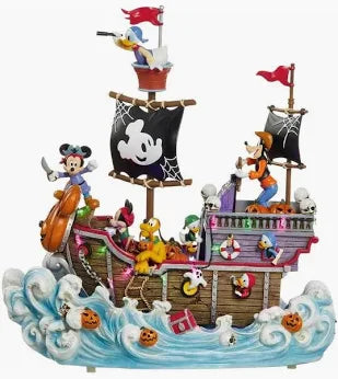 Disney - Halloween animated Pirate Ship with lights and music