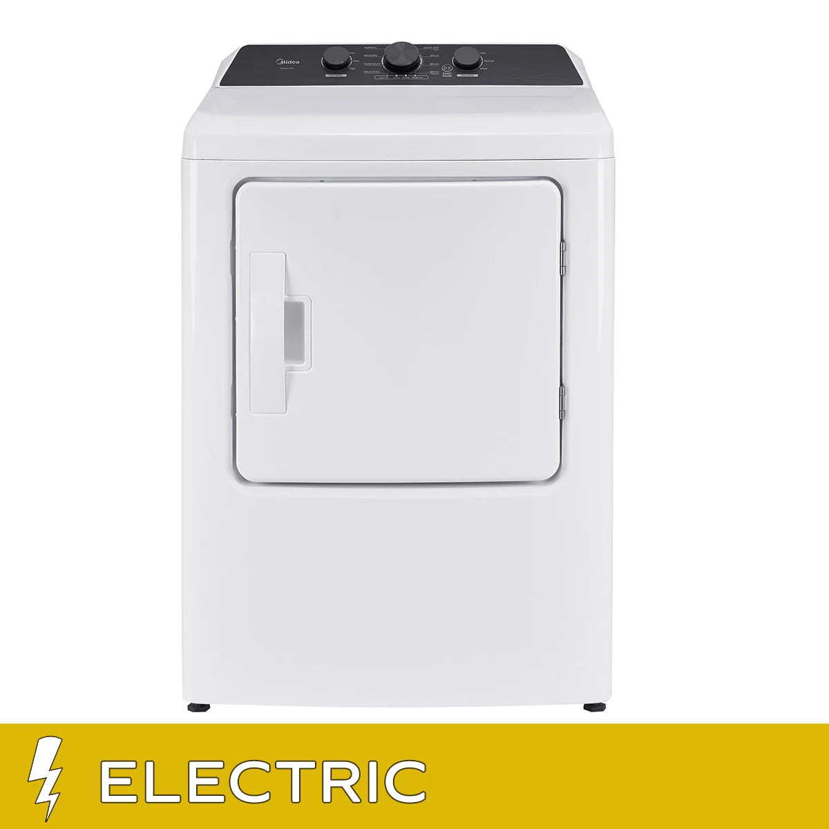 Midea 7.0 cu ft. White Electric Dryer with Wrinkle-Free Perfection