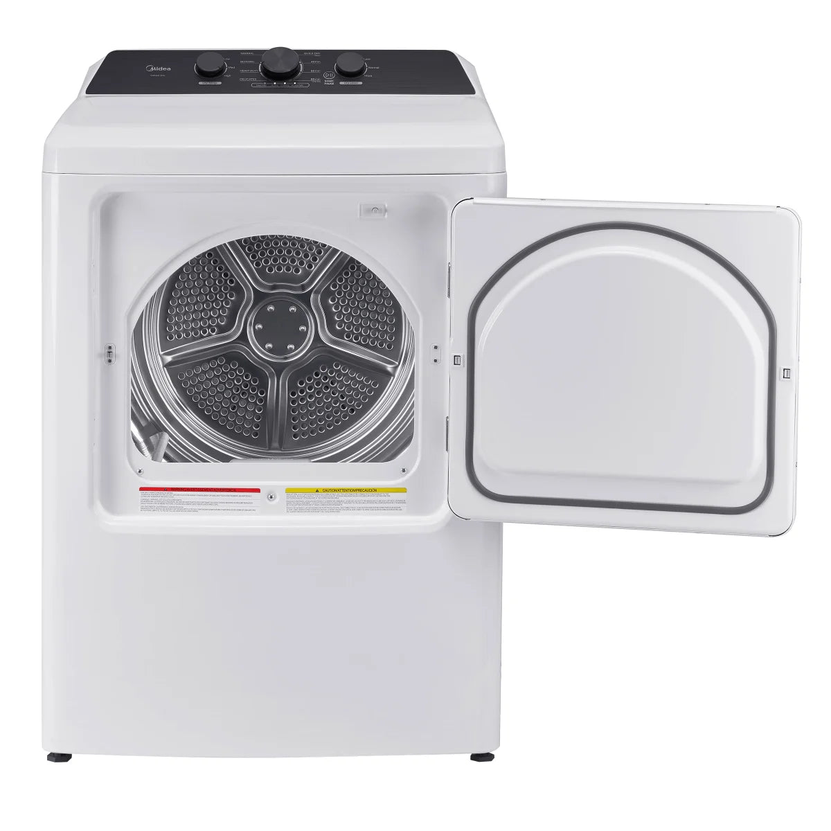 Midea 7.0 cu ft. White Electric Dryer with Wrinkle-Free Perfection