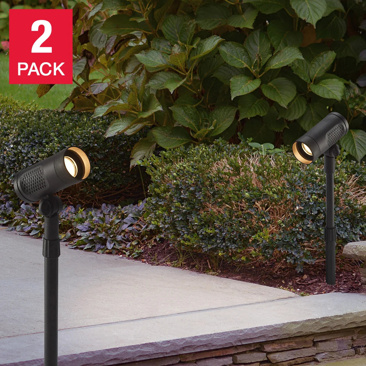 Pathmark Lighting Solar LED Spot Light, 2-pack