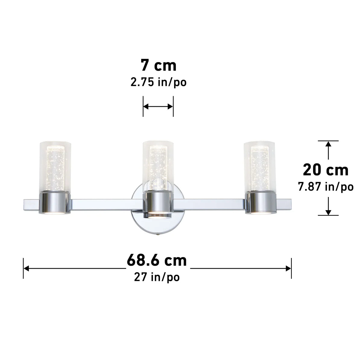 Artika Novello 3-light Vanity LED Light