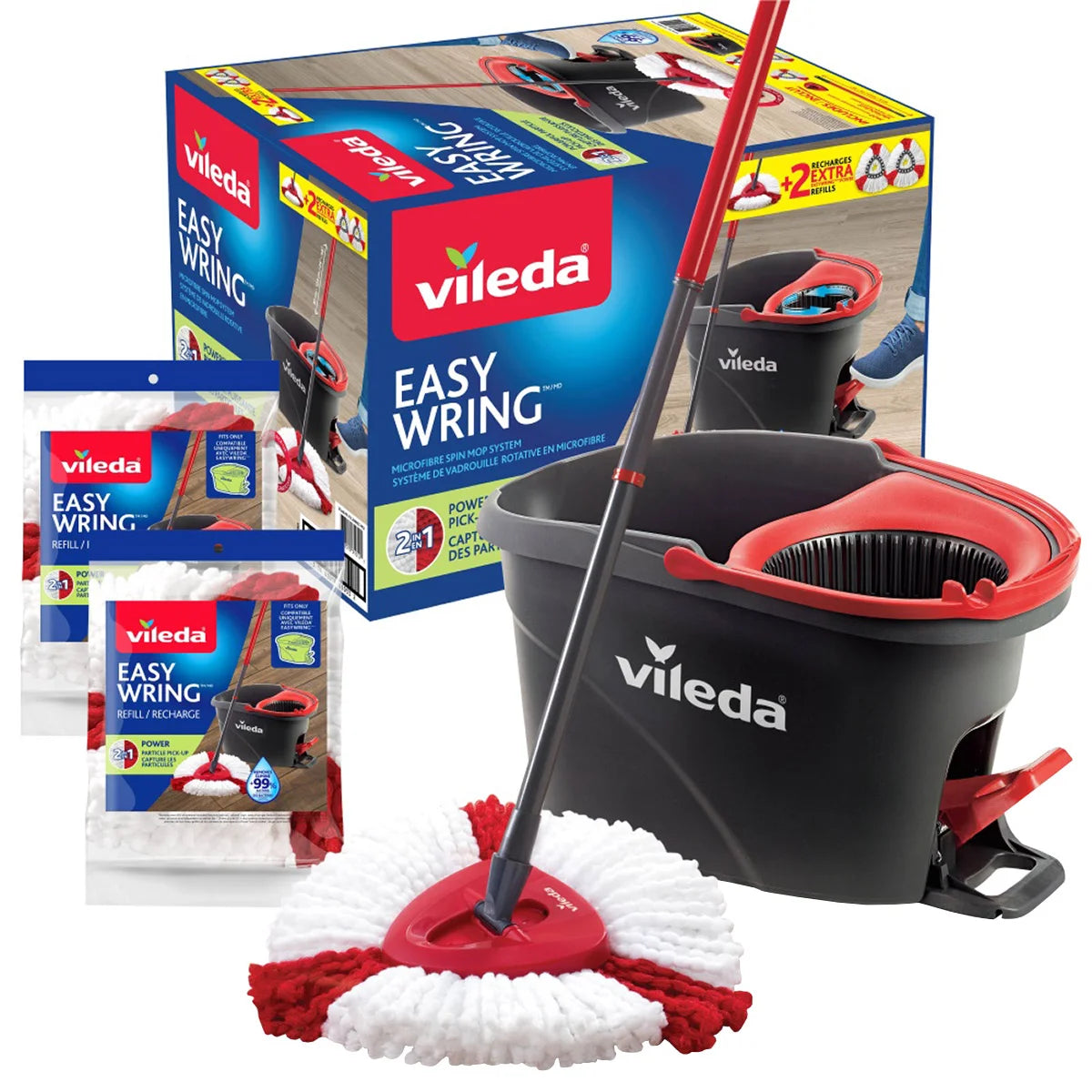 Vileda EasyWring Power Spin Mop and Bucket System