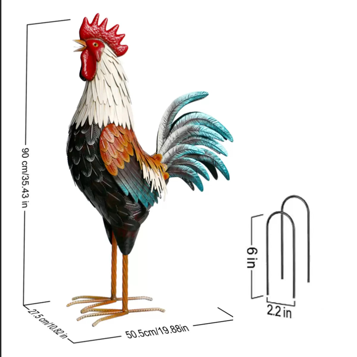 FARMHOUSE METAL ROOSTER