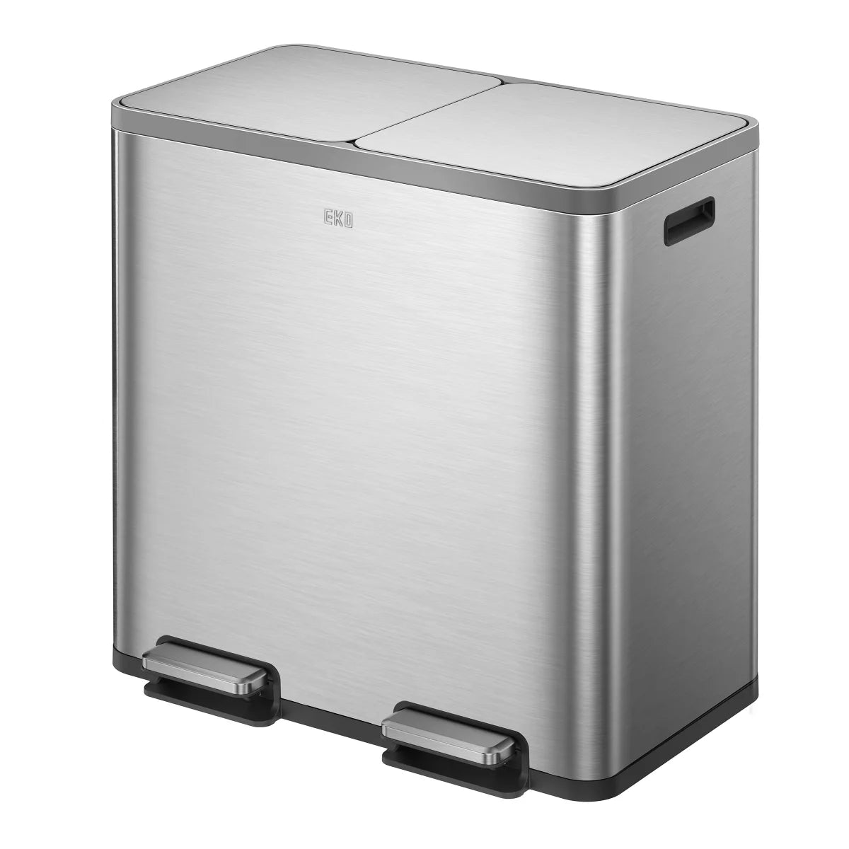 EKO 42L+42L Dual Compartment Stainless Steel Step Can