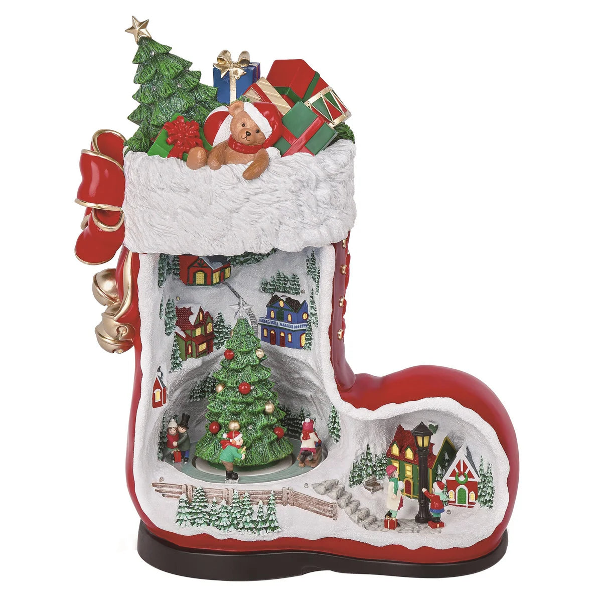 44.2 cm (17.4 in.) Santa Boot with Music