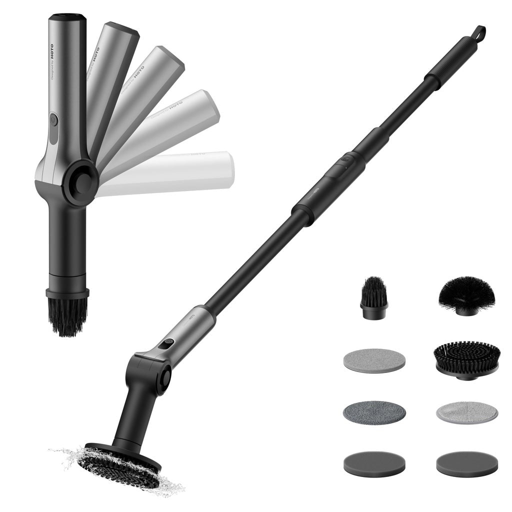 HOTO Flexi Cordless Spin Scrubber