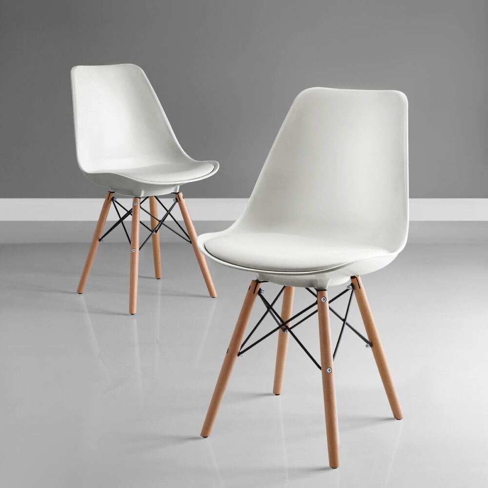 2pk Eiffel Base Chairs (White)