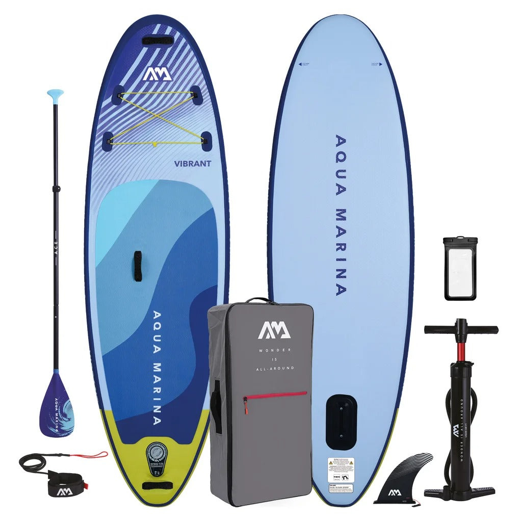 Aqua Marina - Vibrant 8-ft Youth Inflatable Stand-Up Paddle Board
