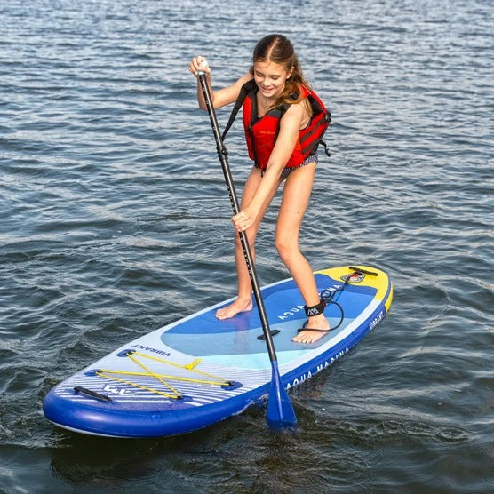 Aqua Marina - Vibrant 8-ft Youth Inflatable Stand-Up Paddle Board