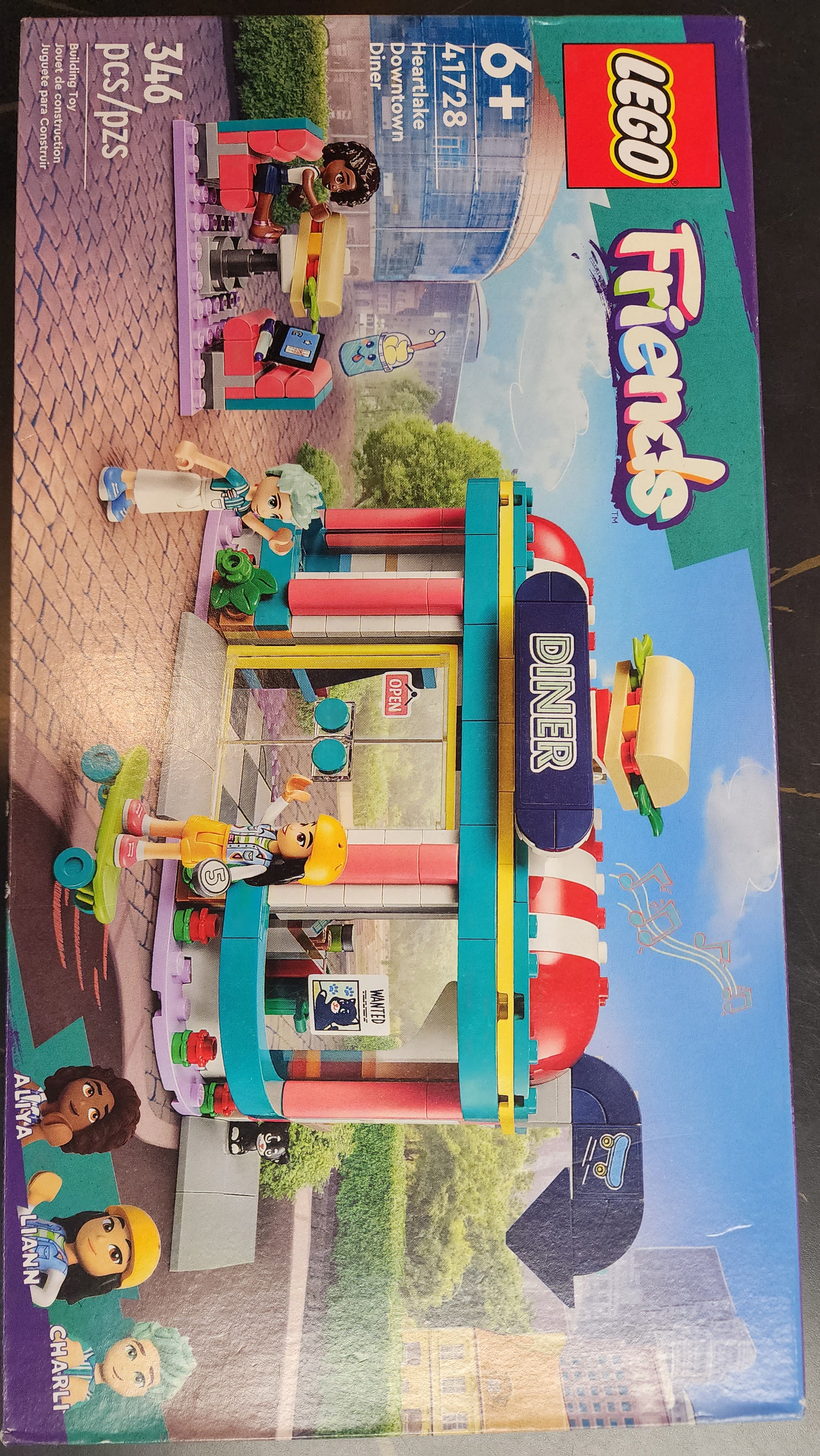 LEGO Friends Heartlake Downtown Diner 41728 Toy Building Kit (346 Pieces)