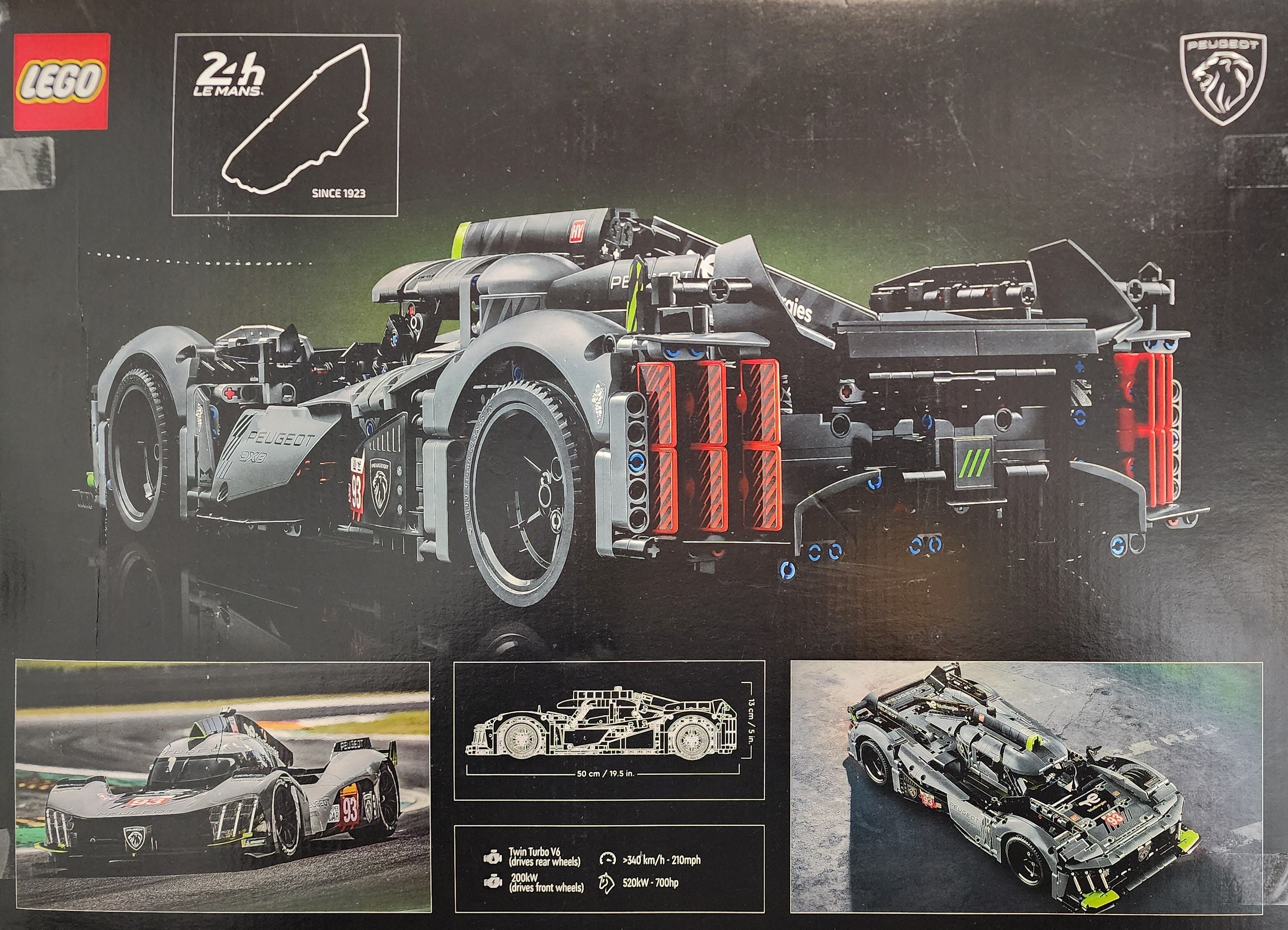 LEGO Technic PEUGEOT 9X8 24H Le Mans Hybrid Hypercar 42156 Model 42156 Item 2342156