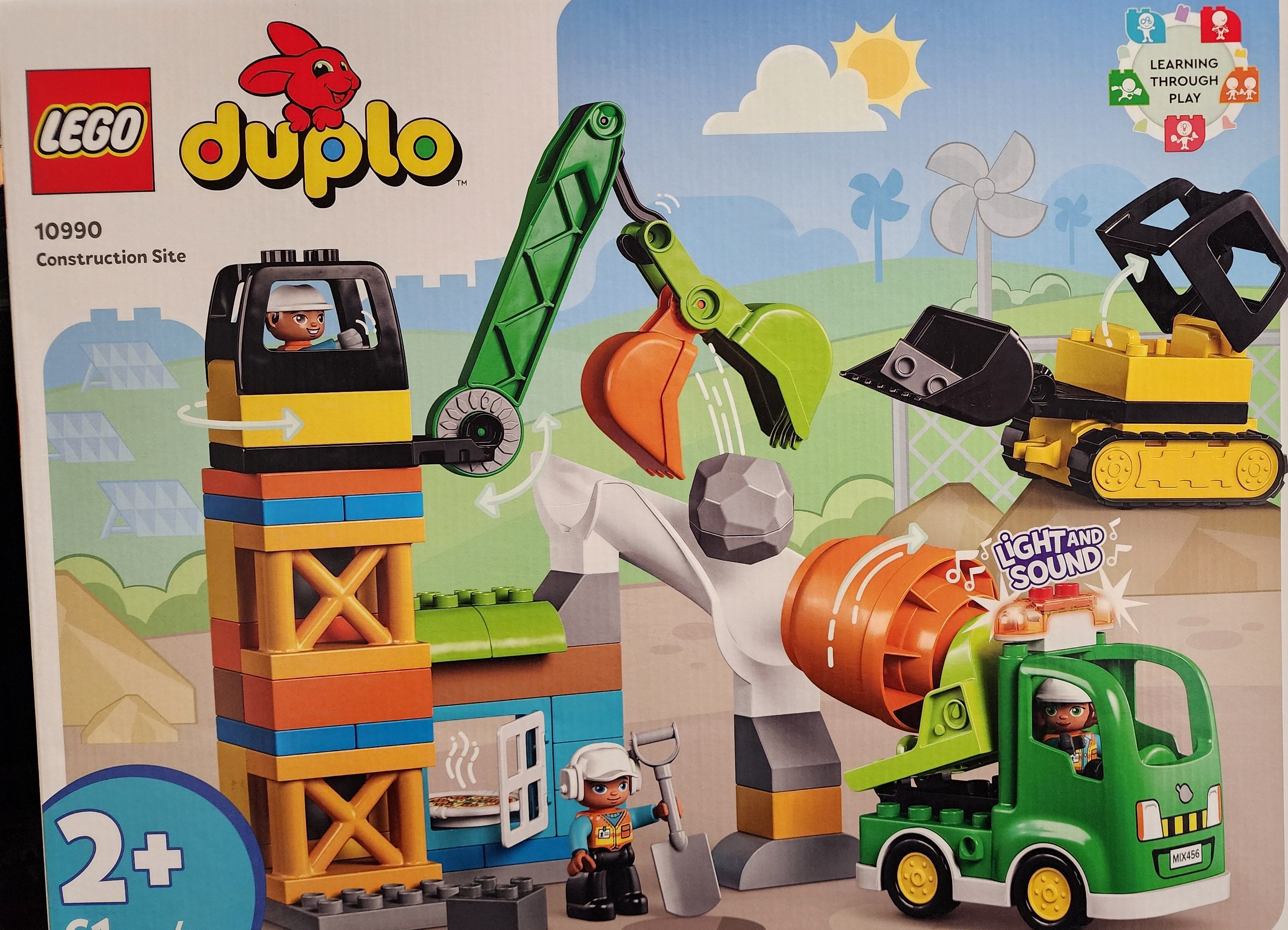 LEGO DUPLO Town Construction Site 10990 Building Toy Set (61 Pieces)
