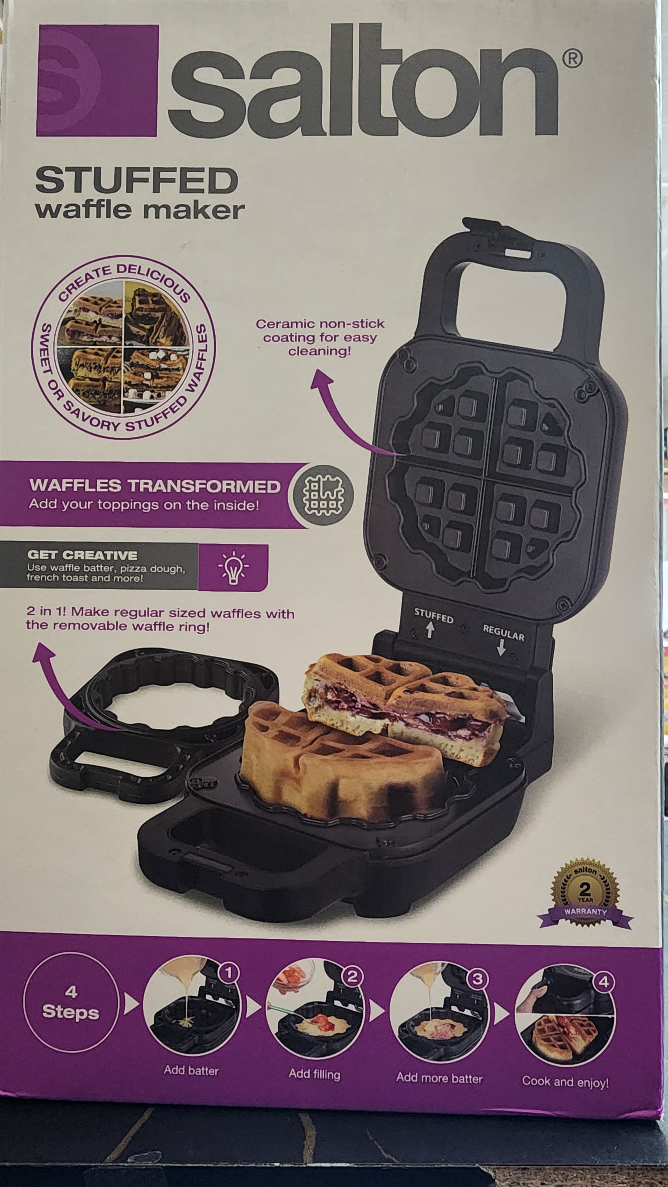 SALTON STUFFED WAFFL