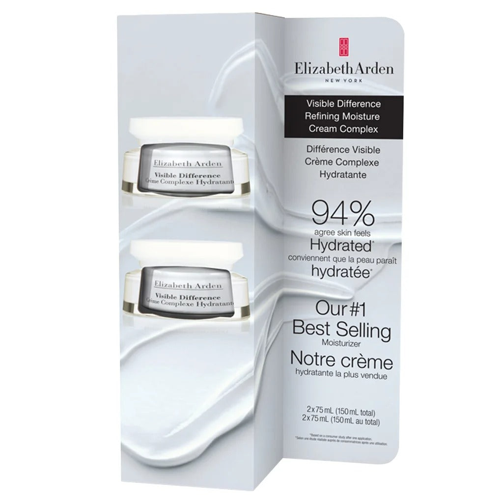 Elizabeth Arden Visible Difference Refining Moisture Cream Complex, 2 x 75 mL