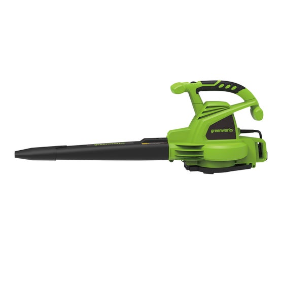 Greenworks 12A Corded 235 MPH / 380 CFM 3-in-1 Blower, Mulcher & Leaf Vacuum