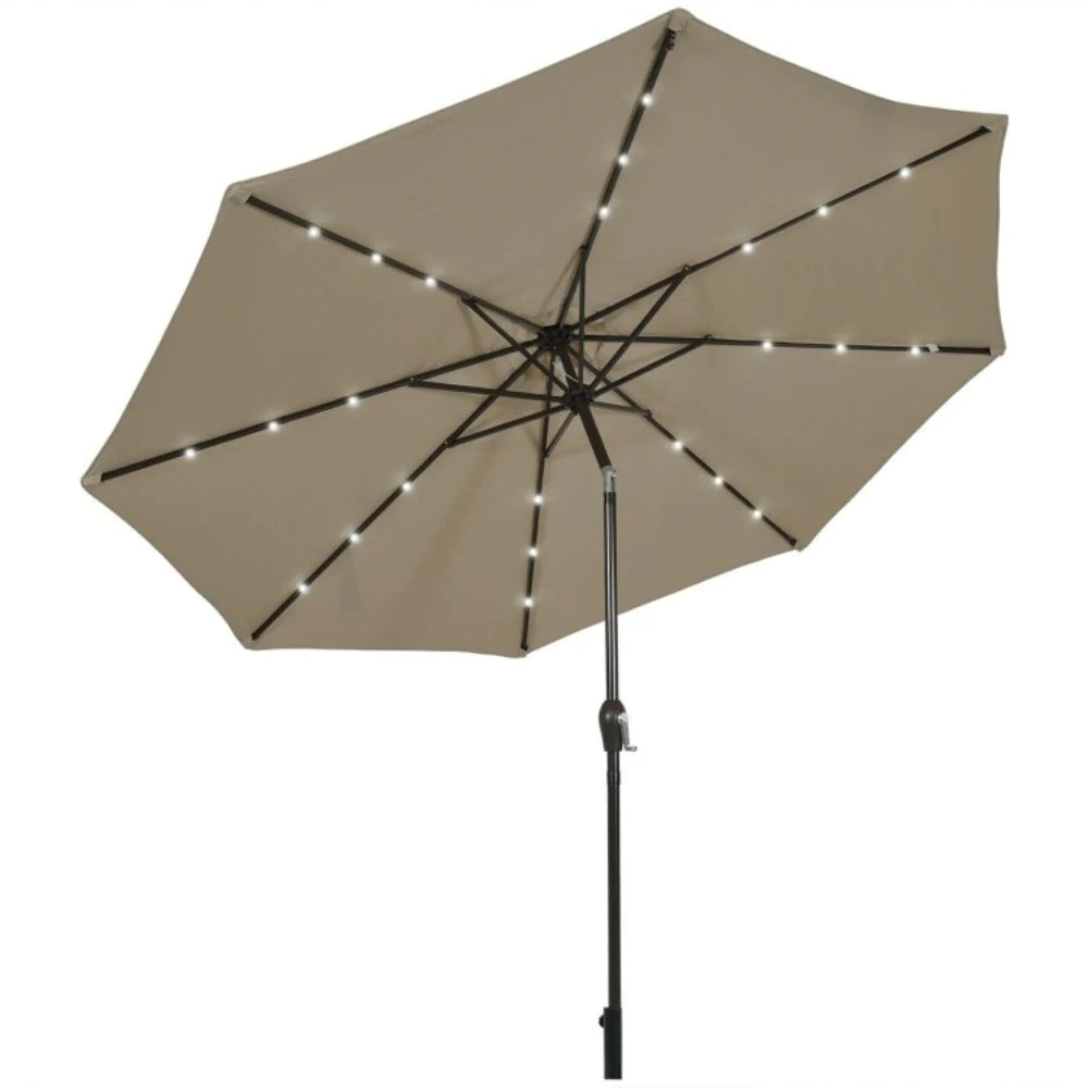 10FT LED MARKET UMBRELLA SOLAR, sold as an umbrella and without the solar accessories