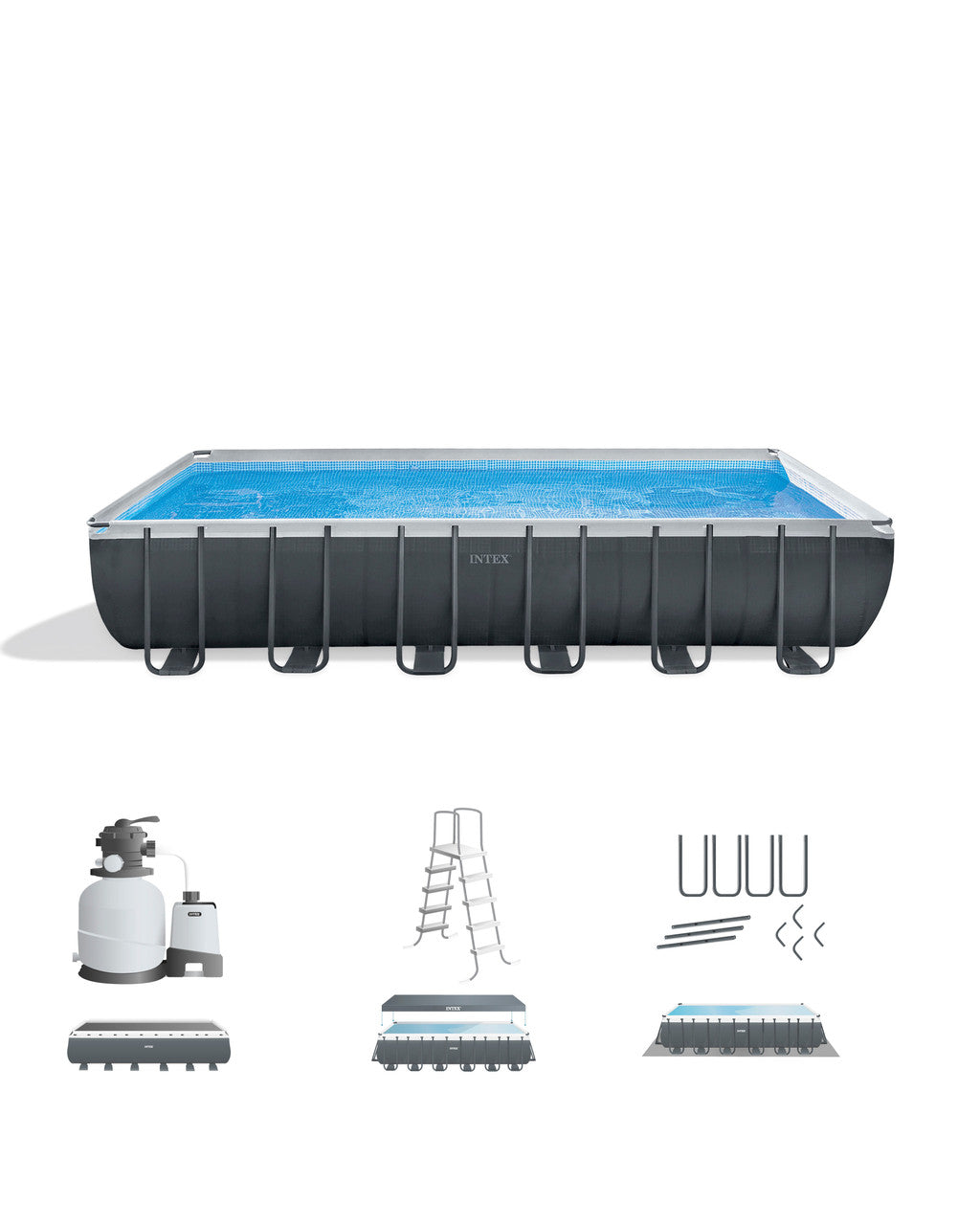 Intex 24 ft. x 12 ft. Ultra XTR Pool Set with Sand Filter & Saltwater System