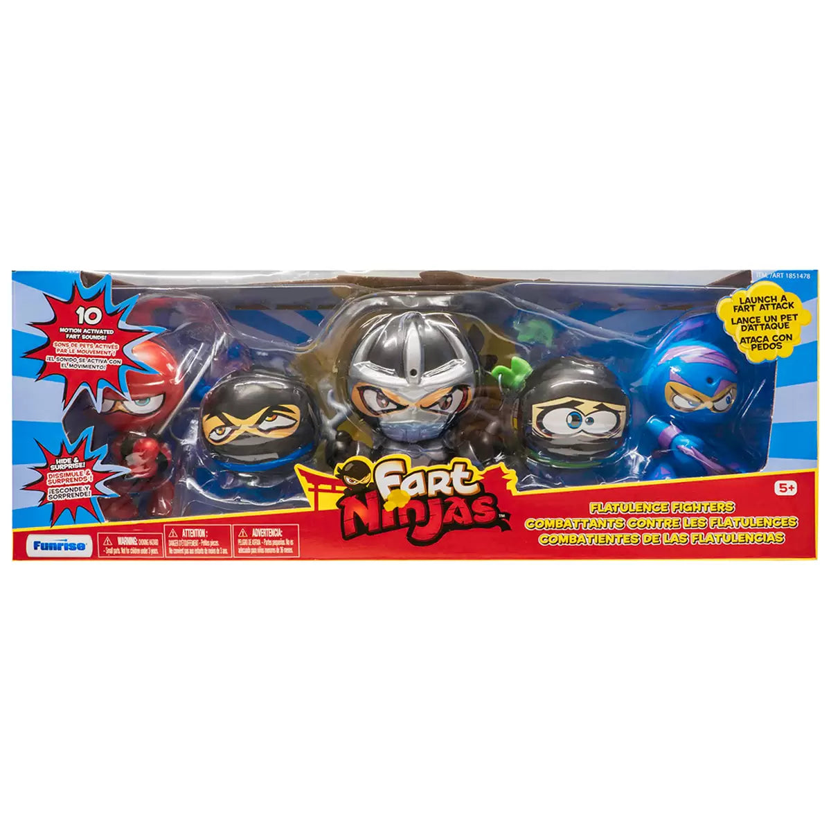 Funrise Fart Ninjas 5 Pack Flatulence Fighters