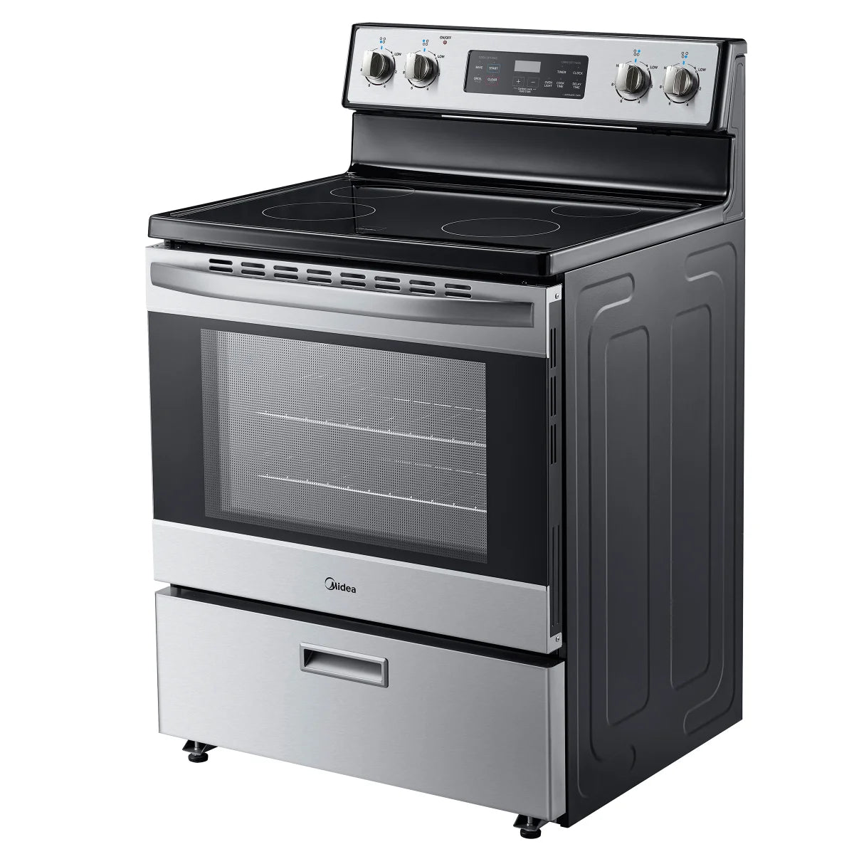 Midea 30 in. 5.1 cu.ft. Freestanding Smoothtop Range