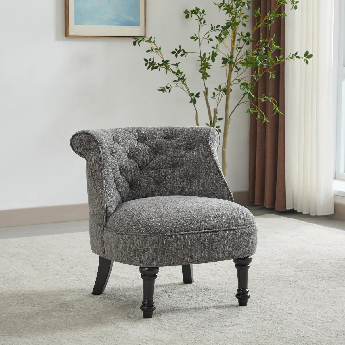 Fabric Slipper Chair