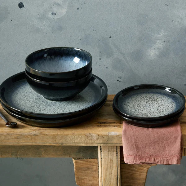 Denby Halo Coupe Stoneware Dinnerware Set, 12-piece