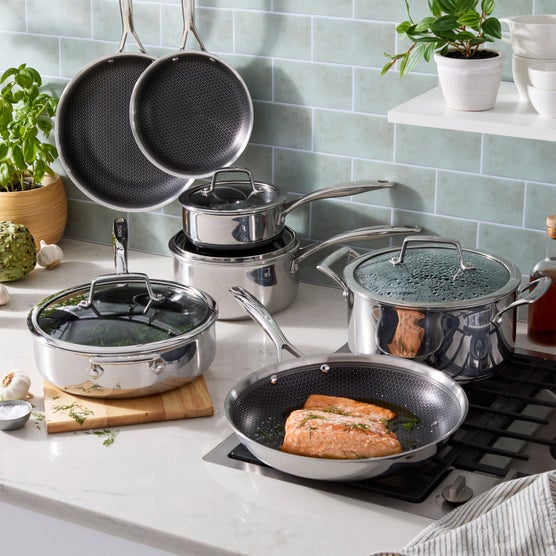 Henckels Paradigm Stainless Steel Cookware Set, 11-piece