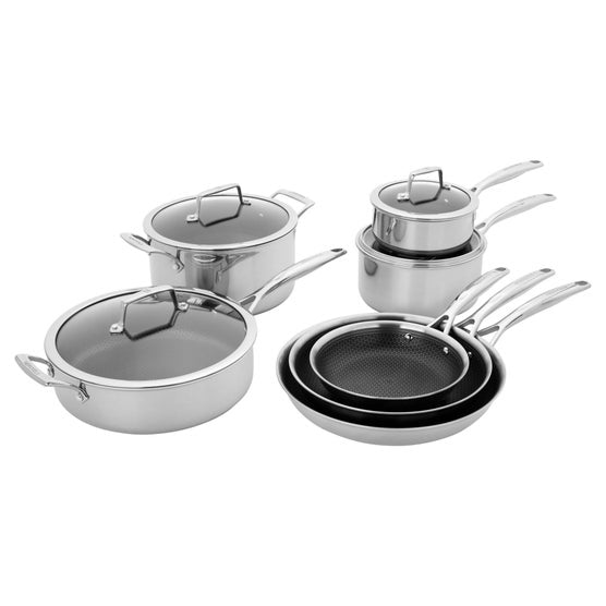 Henckels Paradigm Stainless Steel Cookware Set, 11-piece
