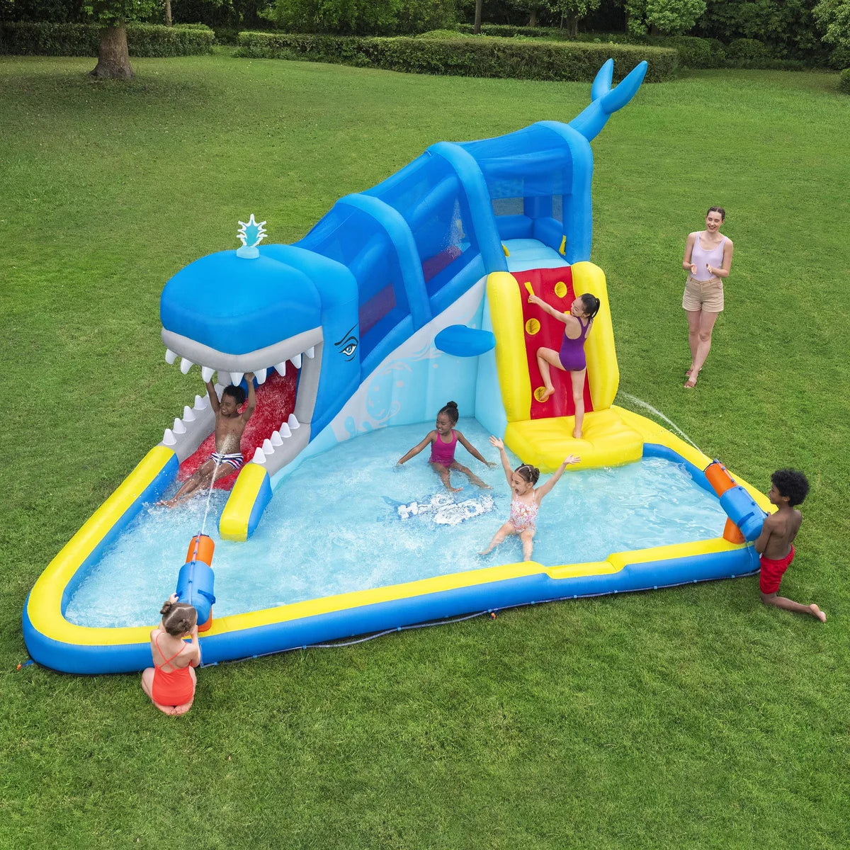 H2OGO! Whales 'n Waves Kids Inflatable Mega Water Park