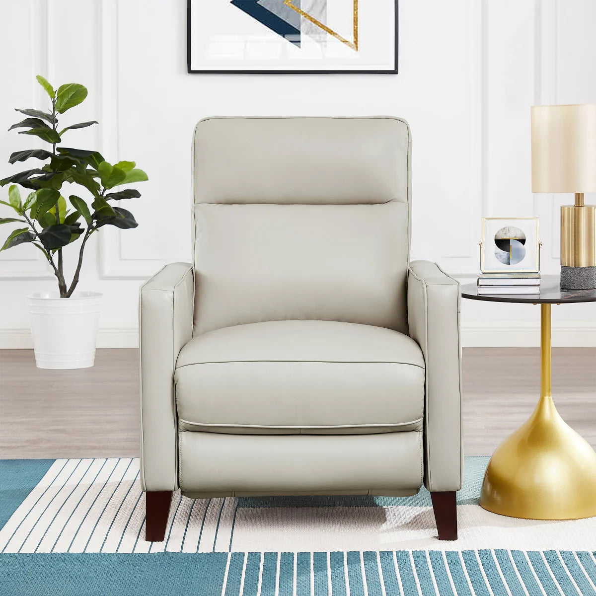 Top-grain Leather Zero Gravity Power Reclining Chair